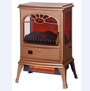 Quality TPL-03B 3D Flame Electric Fireplace Red Remote Controlled With Solid Glass Front wholesale