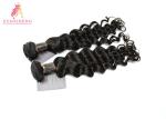 Loose Wave Brazilian Remy Human Hair Extensions / Brazilian Virgin Hair
