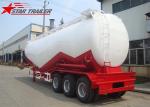 Banana Ship Air Discharge Bulk Cement Semi Trailer Tanker For Carrying