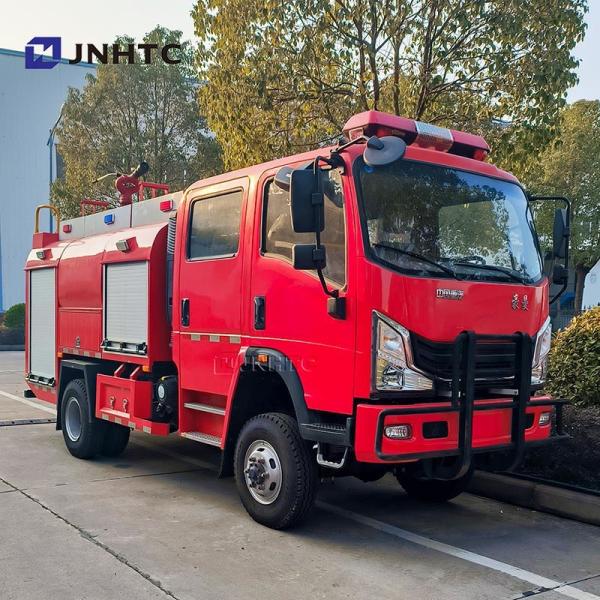 NEW Howo Fire Fighting Truck 5000L Water Foam Tanker 4X4 Fire Fighting Truck