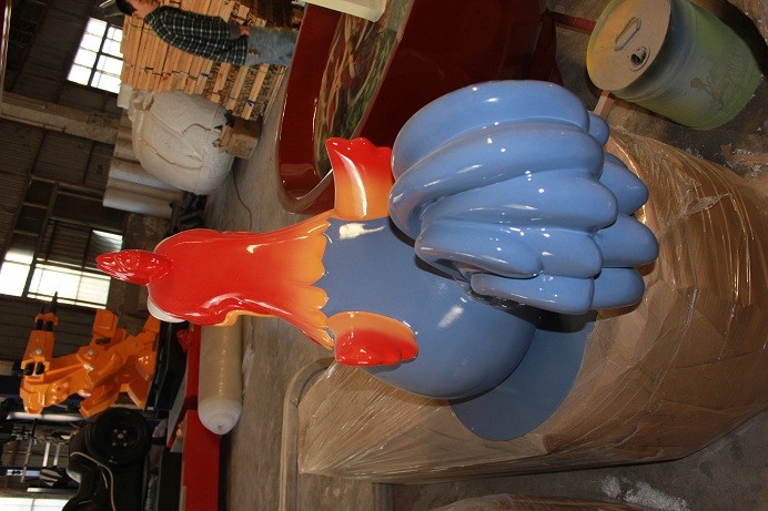 animal statue mascot rooster statue or cartoon dog in garden/ plaza/ shopping mall for attraction