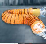 High Temperature Canvas Steel Wire Expansion Hose Smoke Exhaust Fan Soft Air