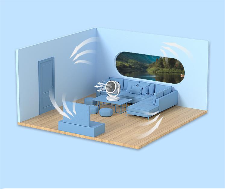 Electric Portable Air Conditioner with Air Circulation Fan and NO Remote Control
