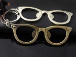 Innovative 3D Zinc Alloy Promotion Gift Silver and Bronze Coated Glasses Shape