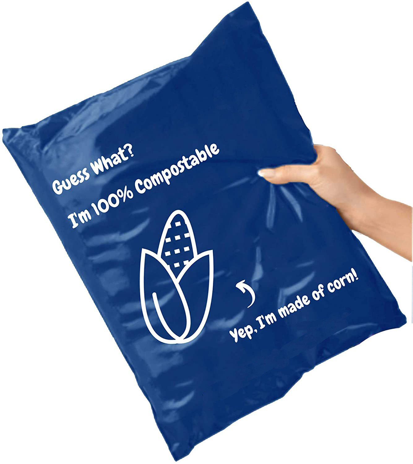 PLA Cornstarch Custom Compostable Mailers 100% Biodegradable