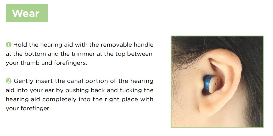 ITE CIC In The Ear Bluetooth Hearing Aids Assistance For The Elderly Red