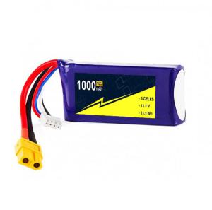Quality 11.1V 3S 1000mah Lipo Battery 70C-140c Lipo Batteries For Rc Boats With W/XT-60 wholesale