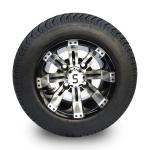 10" Tempest Low Profile Tire and Wheel Combo For Golf Cart