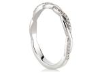 14K White Gold Real Diamond Jewellery Ring 0.3ct Round Cut ODM For Engagement