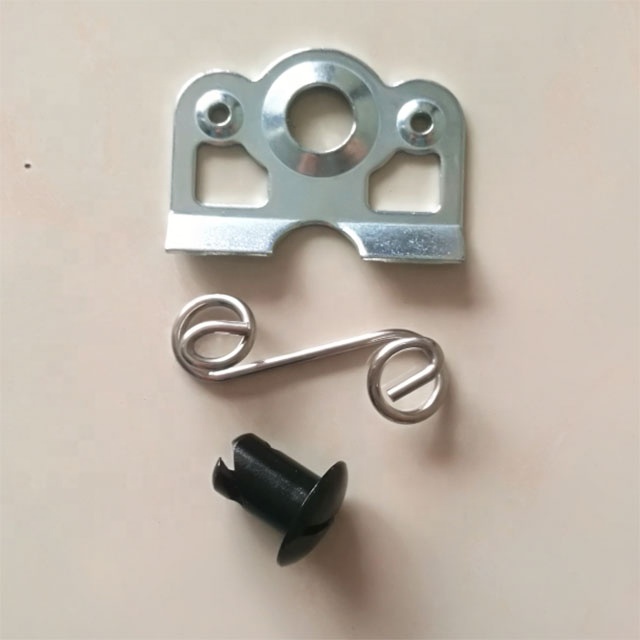 7/16" Aluminum Black Buttons Quarter Turn Dzus With 1-3/8" Spring Backing Plate Aluminum Universal Year for Replace/Repair