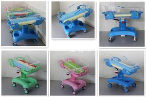 Quality Medical Hospital Baby Cart Trolley Bed Home Use ABS Basin Steel Frame wholesale