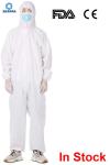 Splash Proof Disposable Protective Coverall , Disposable Work Suits Waterproof