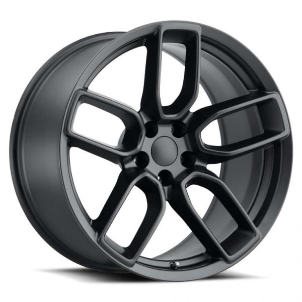 20x9.5 Inch Dodge Replica Wheels 5x115 Satin Black Fit Charger Widebody