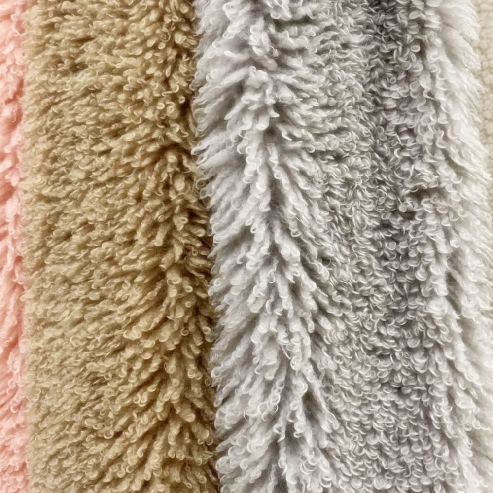 Plush Fabric 100% Polyester Imitation Wool Fabric for Garments Min Order 500 Meters