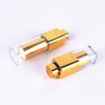 CE MSDS electroplate 30ML Aluminum Square Cosmetic Airless Bottle