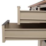 1400mm Wide Electrostatic Fireproof Steel Executive Desk