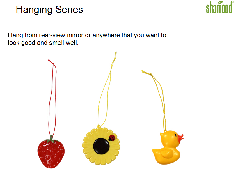 Hanging Sweet Strawberry Plastic Car Air Freshener Decorative Practical