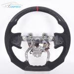 350mm Real Black Cadillac Ct6 Steering Wheel Carbon Fiber Alcantara