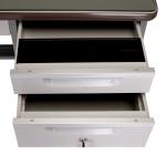 school hospital 920mm long fireproof steel executive desk