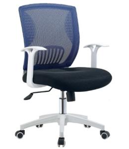 Quality modern office manager mesh fabric white arm chair furniture wholesale