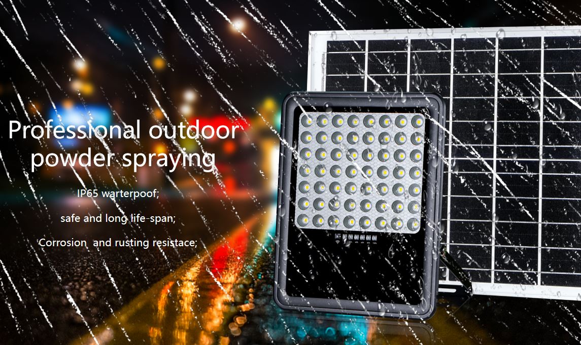 30AH Solar Powered Floodlight PIR Sensor Super Brightness Waterproof ABS For Yard Garden