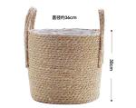 Handicraft Natural Seagrass Storage Basket With Handle ECO Friendly Kids Toy