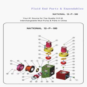 Quality Fluid End Expendables 12-P-160 Drilling Rig Mud Pump Parts wholesale