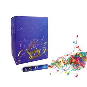 Quality 12pcs 1 Box Colorful Paper Two Head Party Confetti Cannon wholesale