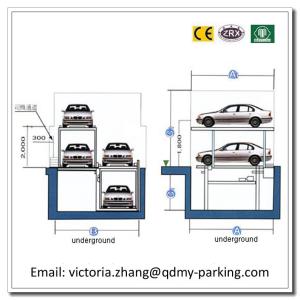 Quality 2-3 Floors Underground Car Parking Lift Residential Pit Garage Parking Car Lift Equipment wholesale