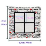 Custom Sublimation Lovers Linen Pillow Case For Sublimation Heat Transfer Photo
