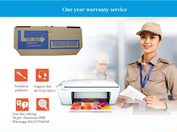 Remanufactured Black Toner Cartridge For Kyocera TK-360 , FS 4020 Printer