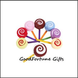 Quality promotional creative lollipop design cotton towel wedding birthday festival gift wholesale