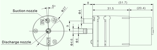3W Brushless DC Water Pump Low Vibration / Micro Diaphragm Gas Pumps