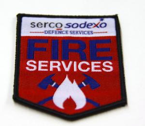China Custom Embroidered Patches, Fire Services Embroidery Patch For Clothing on sale