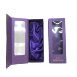 Custom Luxury Rigid Paper Gift Box With Satin Lining Embossing Stamping