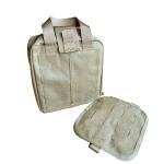 Khaki Color First Aid Kit Storage Bag for Medicine Storage Capacity Below 21