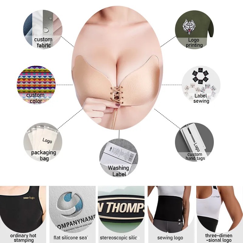 Summer Women Underwear Accessories Market Popular Nipple Covers Invisible Strapless Silicone Bra