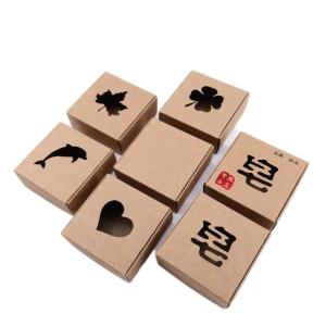 Quality Recycable Small Kraft Paper Box , Brown paper Box With Window OEM ODM wholesale