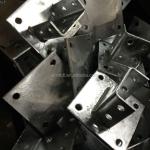 Standard Steel Channel Post Base Accessories C Channel 1-5/8"