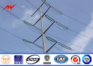 Quality Galvanized Power Transmission Tubular Tower Pole Conical Electric Steel ASTM A123 wholesale