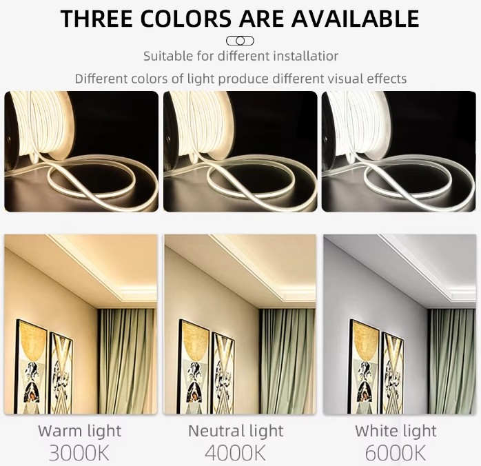 288leds high voltage 110V 220V flexible COB led strip light 2700K 3000K 4000K 6000K