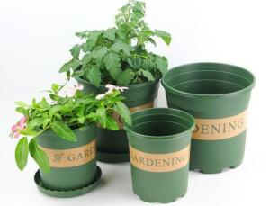 Quality Series 5 Green plstic plant pot 3 gallon wholesale