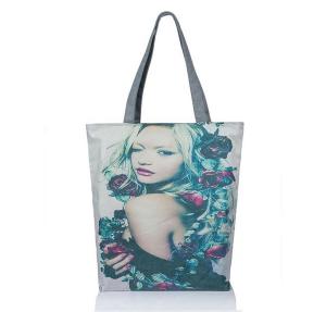 Quality New female beauty magazine printed canvas shoulder bag woman wholesale