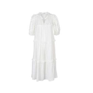 Quality Maxi Dress Summer Short Sleeves Cotton Jacquard wholesale