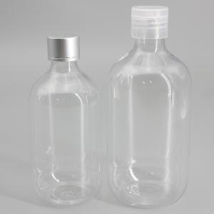 Quality Flip Top Cap 24mm 480ml Clear Plastic Liquor Bottles wholesale