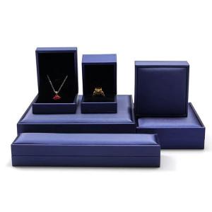 Quality Luxury Wedding Jewelry Ring Storage Gift Box Brushed Leather wholesale