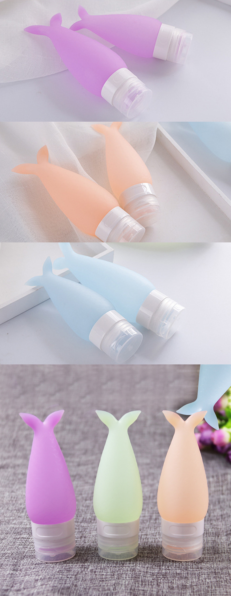 89ml Waterless Silicone Travel Bottles