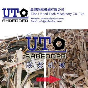 Quality United Tech Machinery Hot Sale wood pallet shredder machine/ wood furniture shredder/ double shaft shredder wholesale