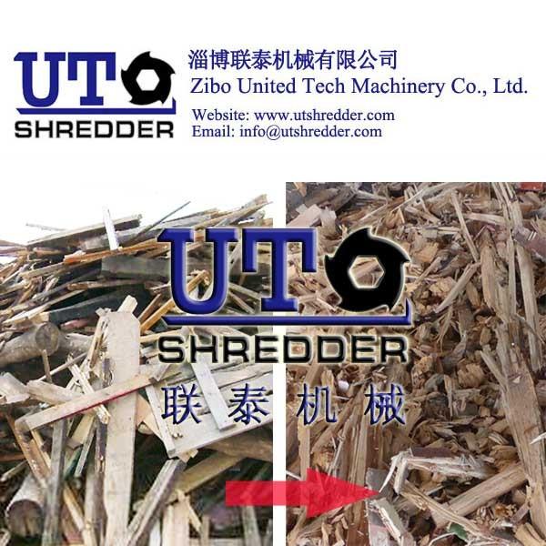 United Tech Machinery Hot Sale wood pallet shredder machine/ wood furniture