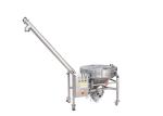 Food Spiral Hopper Powder Screw Conveyor , Vacuum Conveyor Systems Stable